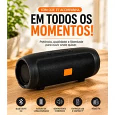 Caixa De Som Bluetooth Portátil USB Rádio FM Som Potente
