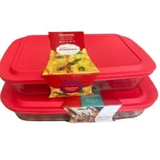 TRAVESSAS MARINEX DE VIDRO COM TAMPA PLÁSTICA 3,7L E 5L - 2 UNIDADES