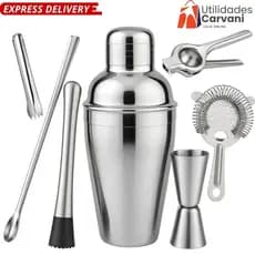 Kit Bartender Caipirinha Completo em Aço Inox – 7 Peças