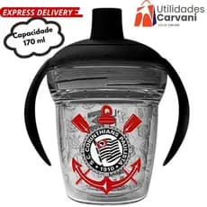 Copo de Transição com Alça – Linha ABCD Corinthians Vários Modelos | Ideal para Treinamento Infantil