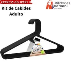 Kit com 6 Cabides – Adulto / Infantil