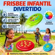 Frisbee Infantil Resistente e Leve | Disco Voador para Crianças | Praia Parque | Cores Sortidas Pet!