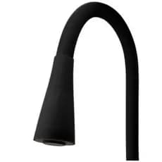 Cano Tubo Silicone Torneira Cozinha Parede Bancada Preto 5/8 Polegadas Cone Dupla Função Jato