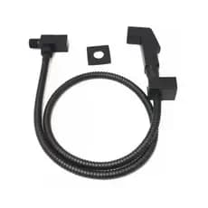 Ducha Higiênica Luxo Quadrada Preto Fosco 1/4 de volta Completa