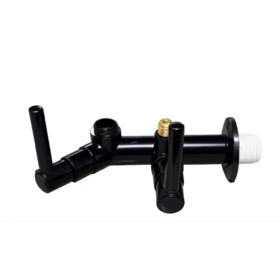 Torneira Adaptador para Filtro Parede Cozinha Abs 1/4 Volta Preta Luxo Sem cano e sem Filtro