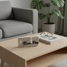 Letreiro Decorativo Deus Bom Pai, Fé e Inspiração Decoração Cristã Moderna em 3D Presente Religioso
