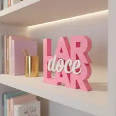 Letreiro Decorativo Lar Doce Lar | Decoração Sala, Quarto e Escritório