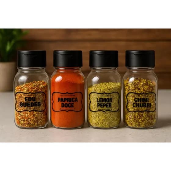 Kit 12 Porta Tempero Pote Cozinha Condimentos Tampa Dosadora Envio Imediato 200ml