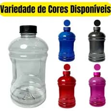 Garrafa de Água 1Litro Galão de Academia Trabalho Casa Funcional BPAFREE Hidratação Saúde