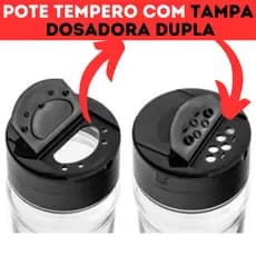 kit com 20 Tampas de Tempero de 38mm de Plastico