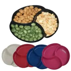 Kit 10 Petisqueira Pequena Divisória  – Plástico Petiscos Salgadinhos Festas Aniversarios buffet