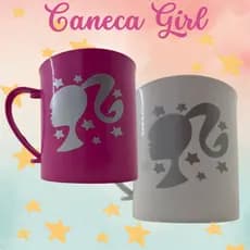 Kit Girl : 10 Canecas Plásticas Lembrancinhas para Festa Infantil