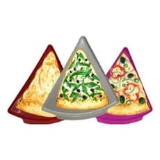 Kit 10 Pratos Plásticos para Pizza Resistente e Reutilizável
