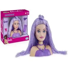 Barbie Mini Styling Head Especial Hair Lilas Mattel