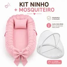 Kit Ninho Redutor Berço com Mosquiteiro