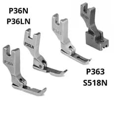 Kit 4 Calcador Para Pregar Ziper Em Maquina Reta Induatrial