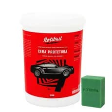 Cera de Carnaúba protetora Pasta para pintura Automotiva Rotibril 1KG Briho, Proteção, Fácil de aplicar