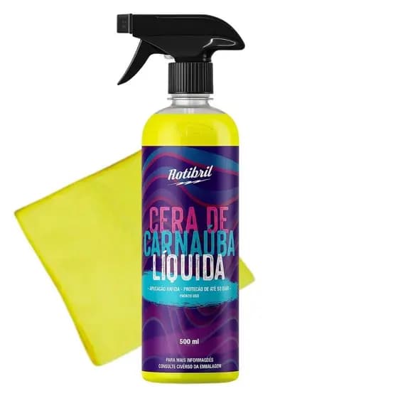 Cera Liquida Automotiva Carnaúba Spray Brilho e Proteção