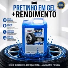Pretinho de Pneu Plus Brilhoso Alto Rendimento Brilha Pneu