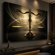 Quadro Decorativo Mosaico Direito Justiça 3MM MDF