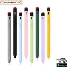Capa Cane  gd 9th 10th 12th gen type-c capa de silicone para apple caneta anti-queda