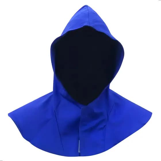Touca Soldador Em Brim Com Velcro - Proteloja Epi's Cor Azul Envio 24h