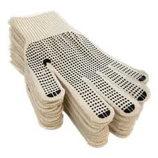 50 Pares De Luvas Bege Com Pig Preto