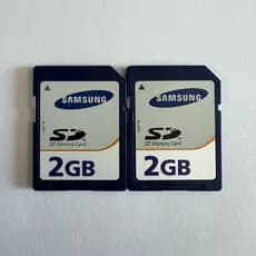 Cartão De Memória Padrão SD Samsung 2GB Azul Seguro Digital 2GB Genuíno Para Câmeras Impressora Multimídia