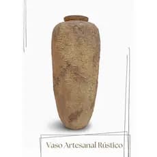 Vaso Pote Rústico Grande De chão Tons da Terra Jarro Vitrines Exclusivo Tendência 60 cm
