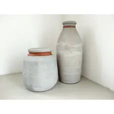 Dupla De Vasos Cachepot Cimento Design Moderno Estiloso Exclusivo Lançamento 2025 Casa Escritório