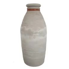 Vaso Decorativo Adorno Cimento Garrafa 29cm Design Lançamento Tendência