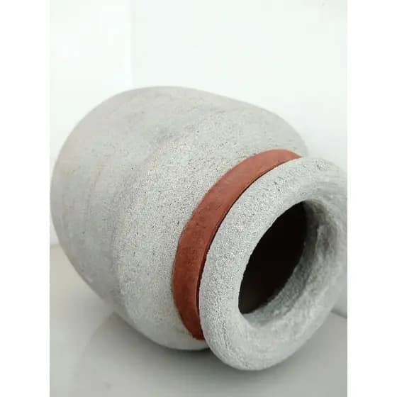 Vaso Decorativo Adorno Design Estiloso 17 cm Decoração Sala Cabeçeira De Cama