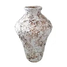 Vaso Pote Rústico Mescla Jarro Artesanal 42cm Feito á Mão