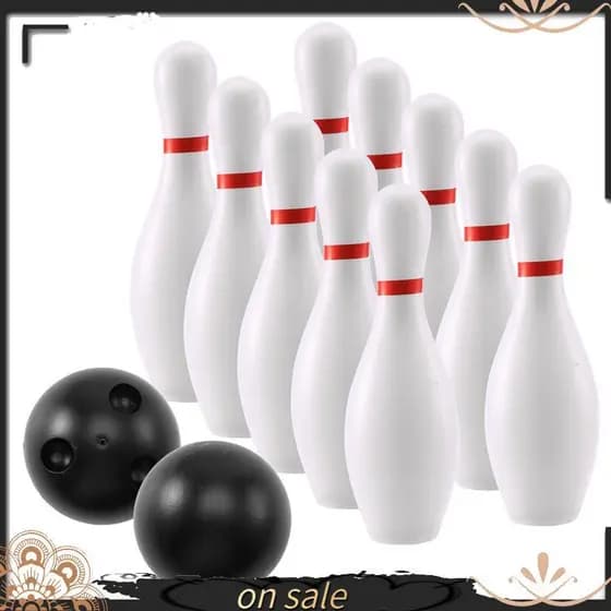 [Vendas Quentes Y] Conjunto De Bolas De Boliche Para Ambientes Internos E Externos , Brinquedo Esportivo Educacional Mul