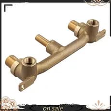Para 2 Alças De Montagem Na Parede Torneiras Do Banheiro Válvula Áspera