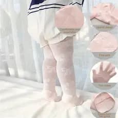 Primavera E Verão Malha Arco Meia-Calça Infantil Bebê Menina Fina Respirável Meias Infantis