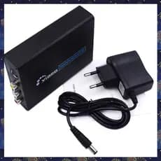 AV S-VIDEO CVBS Conversor De Áudio-Compatível Com + Ss Vídeo Composto Switcher Adaptador Upscaler HD 3RCA Ue PLUG