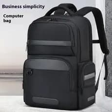 Homens de grande capacidade empresarial simples computador Bolsa mochila de lazer para viagem