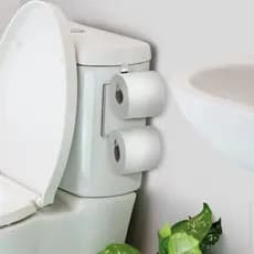 Porta Papel Higiênico Cromado Para Banheiro Caixa Acoplada