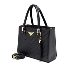 Bolsa Feminina Shopbag Bordada V Média