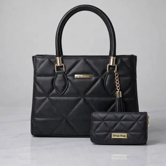 Kit Bolsa e Carteira Feminina ShopBag Dubai Lançamento