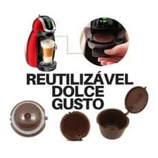 4 Cápsulas Dolce Gusto Reutilizáveis Recarregáveis *