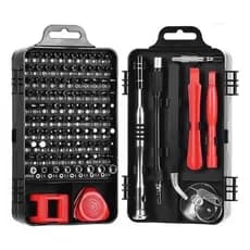 Kit Chaves Bits Pontas Furadeira Parafusadeira 110 Pçs C/ Nf