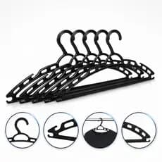 Cabides Adulto Preto Plástico 40cm Para Loja Calças Kit