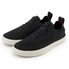 Tenis Knit Saptenis Masculino Tecido Fechamento Elastico Solado Borracha Palmilha Gel Confortavel