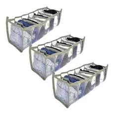 Kit 3 Organizador de Gavetas Comeia para Roupas Intimas Cancinhas Cuecas Meias