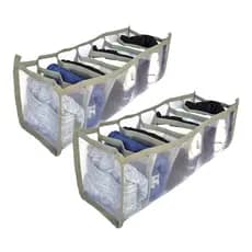 Kit 2 Comeia Organizadora de  Gaveta Roupa Intima Calcinha Cueca Meias