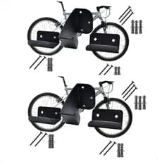 Suporte de Bicicleta Parede Horizontal 2 unidades
