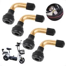 Kit 04 Bicos Valvula para Moto Eletrica 12mm PVR50 Joy Next Juna Luna Smart