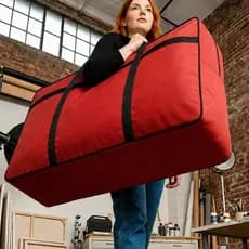 Sacolão Gigante Bolsa de Viagem Mudança Resistente Dobrável Mega Leve Multi Uso Ggg 85x60x26 Sacoleira 104 - 133 litros
